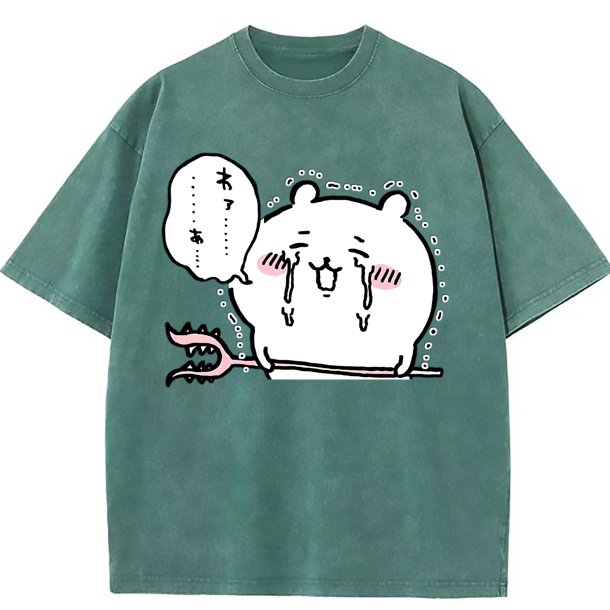（画像用） ちいかわ ちいかわ Chii-kawa chiikawa 綿100% ヴィンテージ風 半袖Tシャツ（フロントプリント）